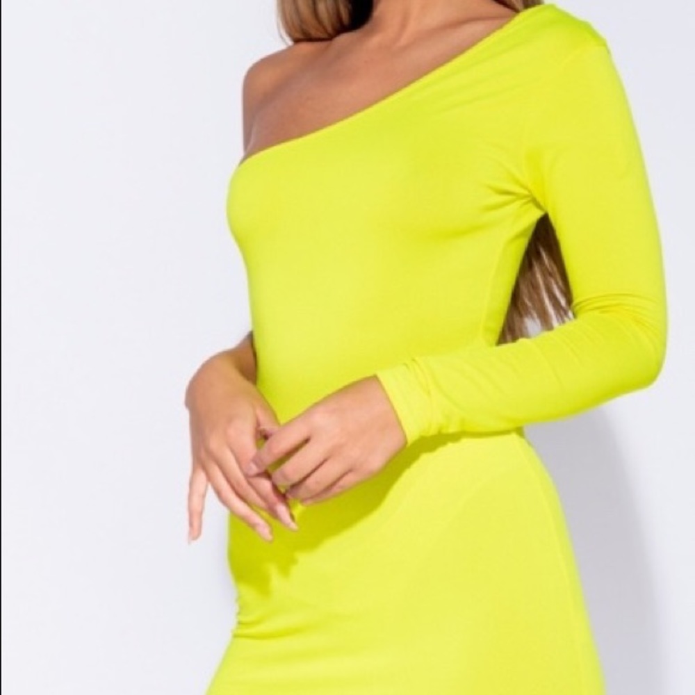 One shoulder mini dress